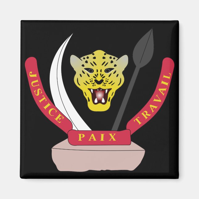 congo democractic emblem magnet (Front)
