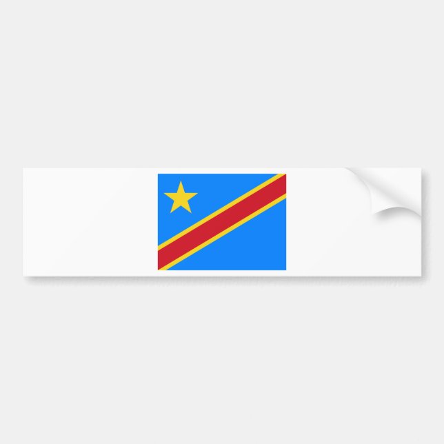 Congo flag CD Bumper Sticker (Front)