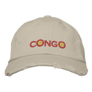 Congo Flag Embroidered Baseball Hat