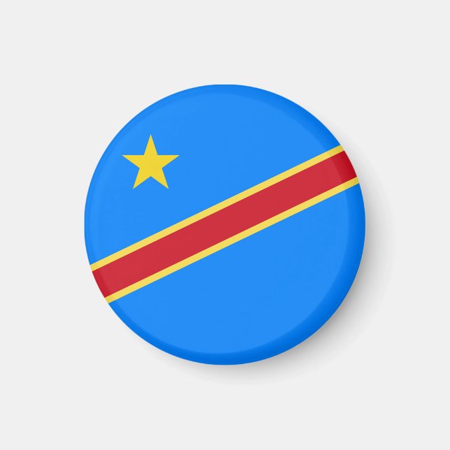 Congo flag magnet (Front)