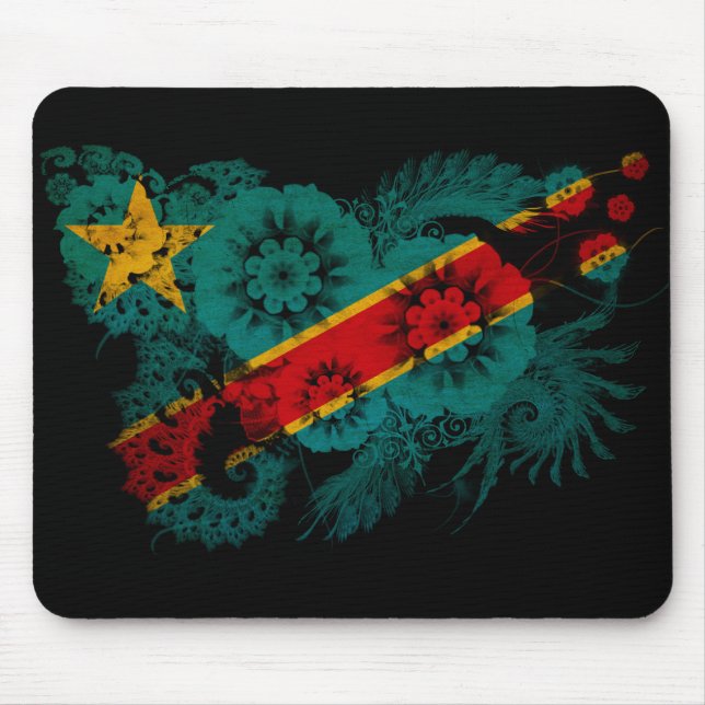 Congo Flag Mouse Pad (Front)
