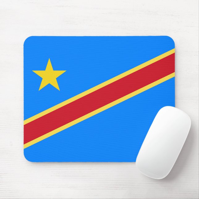 Congo flag mouse pad (With Mouse)