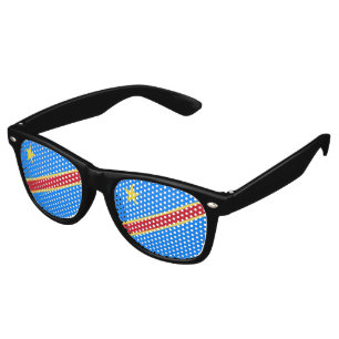Congo flag retro sunglasses