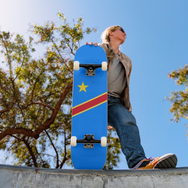 Congo flag skateboard (Outdoor 1)