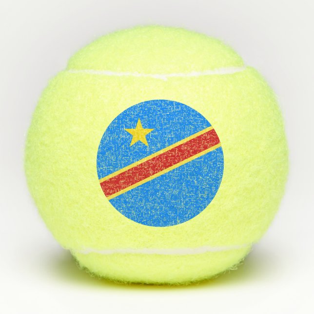 Congo flag tennis balls (Front)