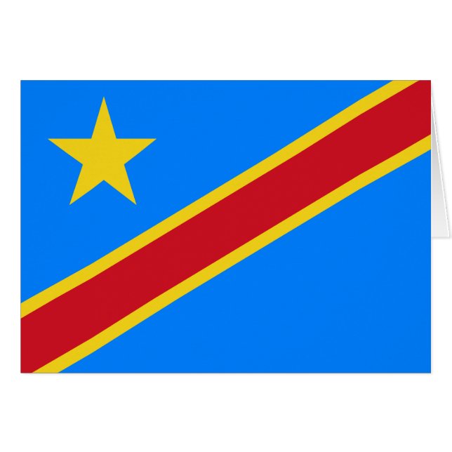 Congo Kinshasa Flag (Front Horizontal)