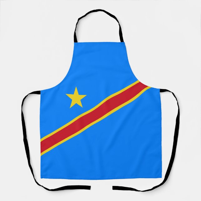 Congo Kinshasa Flag Apron (Front)