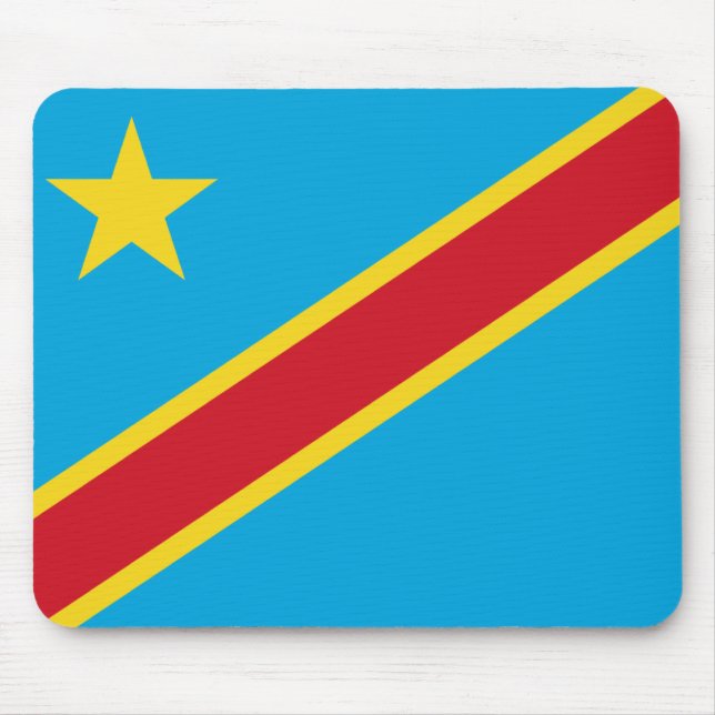 Congo-Kinshasa Flag Mousepad (Front)