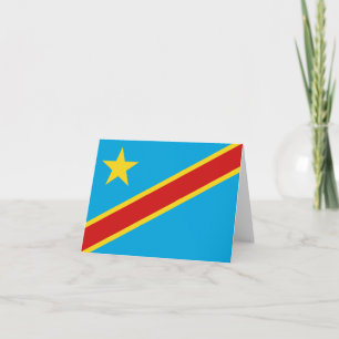 Congo-Kinshasa Flag Notecard