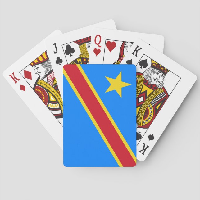Congo Kinshasa Flag Playing Cards (Back)