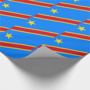 Congo Kinshasa Flag Wrapping Paper