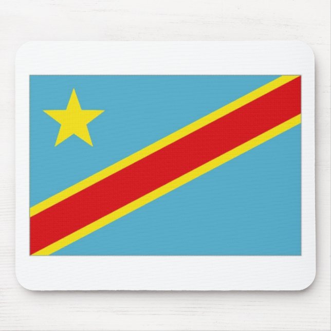 Congo Kinshasa National Flag Mouse Pad (Front)