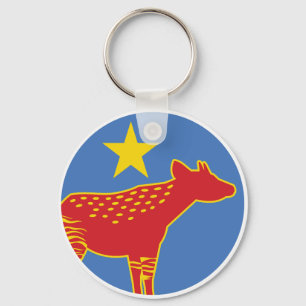 Congo Okapi Congolese National Animal Flag Key Ring