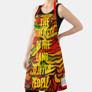 Congo print the strengh of the land apron