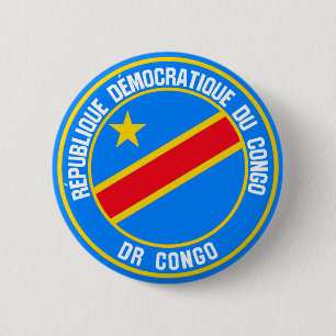 Congo  Round Emblem 6 Cm Round Badge