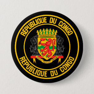 Congo Round Emblem 7.5 Cm Round Badge