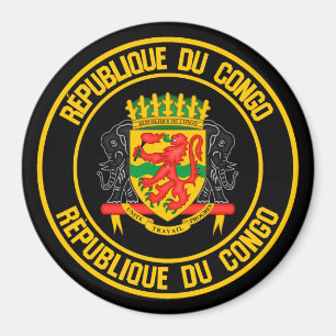 Congo Round Emblem Magnet