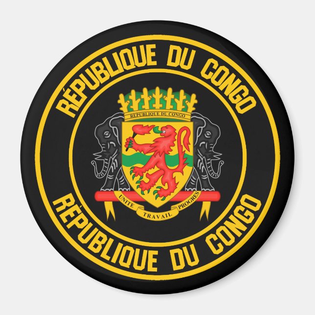 Congo Round Emblem Magnet (Front)