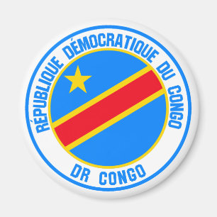Congo Round Emblem Magnet