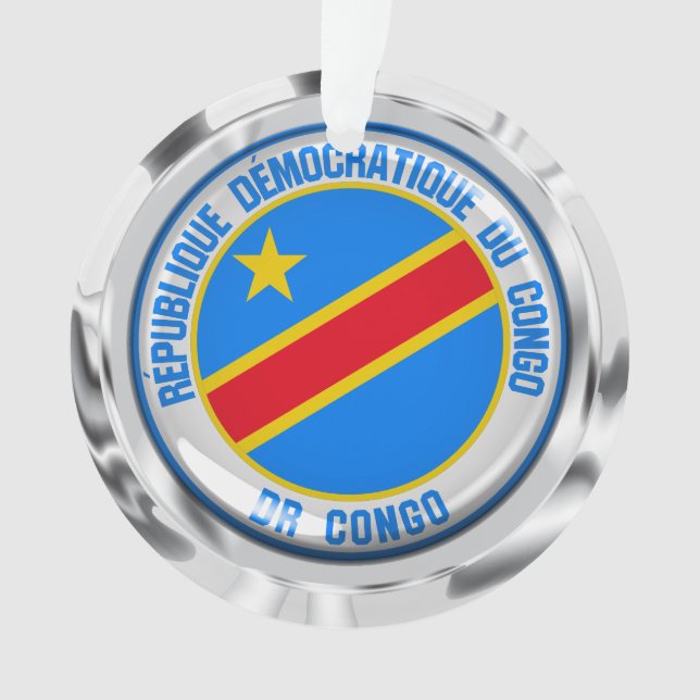 Congo  Round Emblem Ornament (Front)