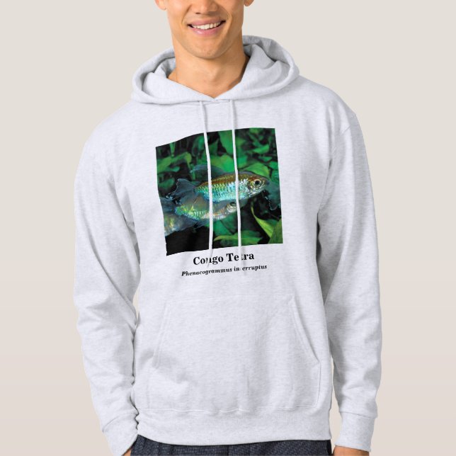 Congo tetra , Phenacogrammus interruptus Hoodie (Front)