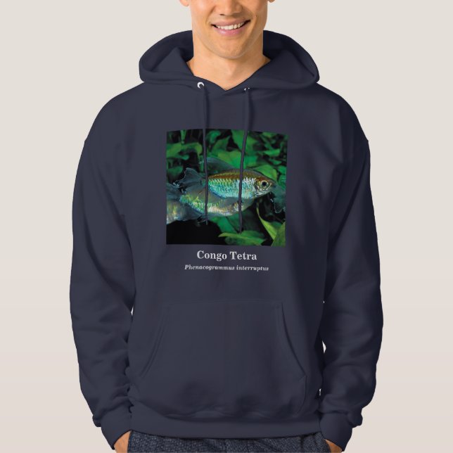 Congo tetra , Phenacogrammus interruptus Hoodie (Front)