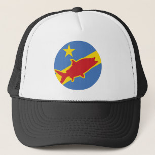Congo Tigerfish Congolese National Animal Flag Trucker Hat
