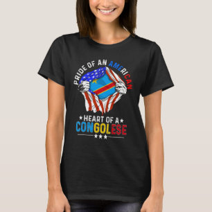 Congolese American America Pride Foreign Country C T-Shirt