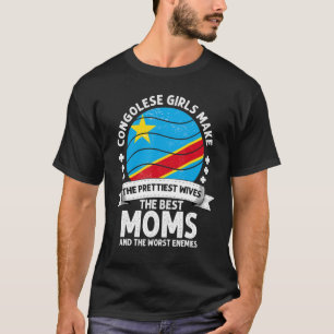 Congolese Mum Congo Mothers Day Mama Congolese Ame T-Shirt