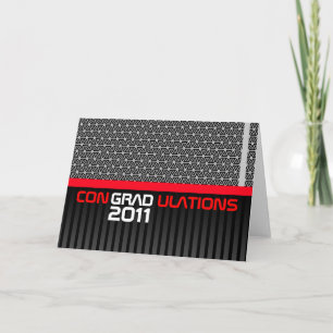 Congradulations Class Of 2011 Card Black Red