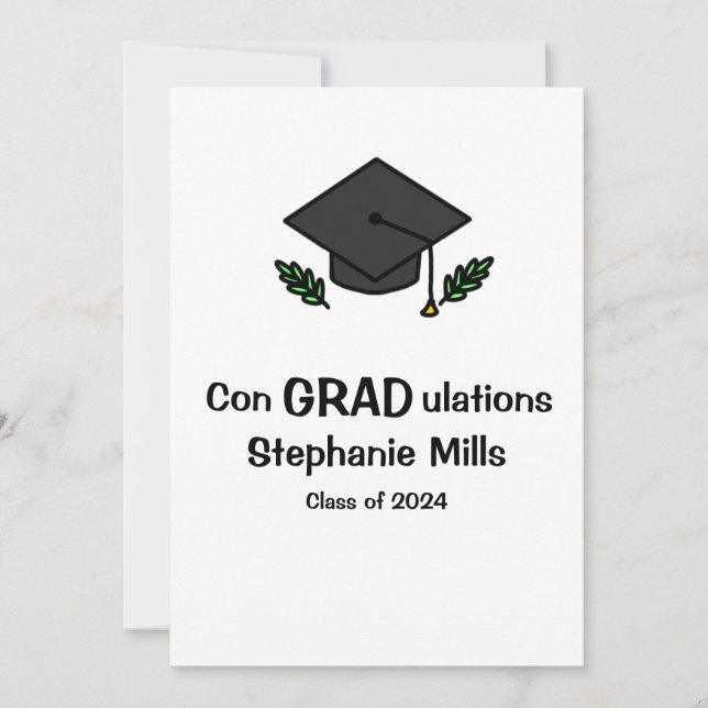 ConGRADulations Graduation Student Card (Front)