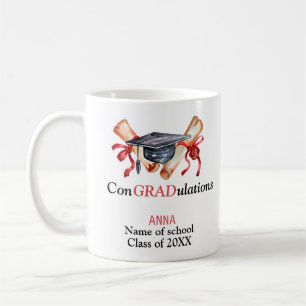 ConGRADulations ,Personalised Graduation Gift Coffee Mug