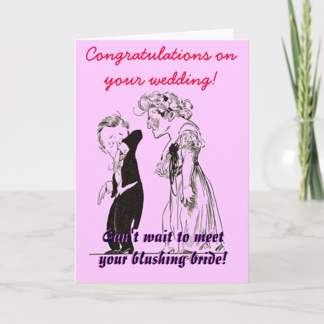 "Congrates On Your Wedding!" Card (Front)