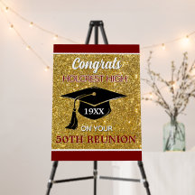 Congrats! 50TH Class Reunion Sign
