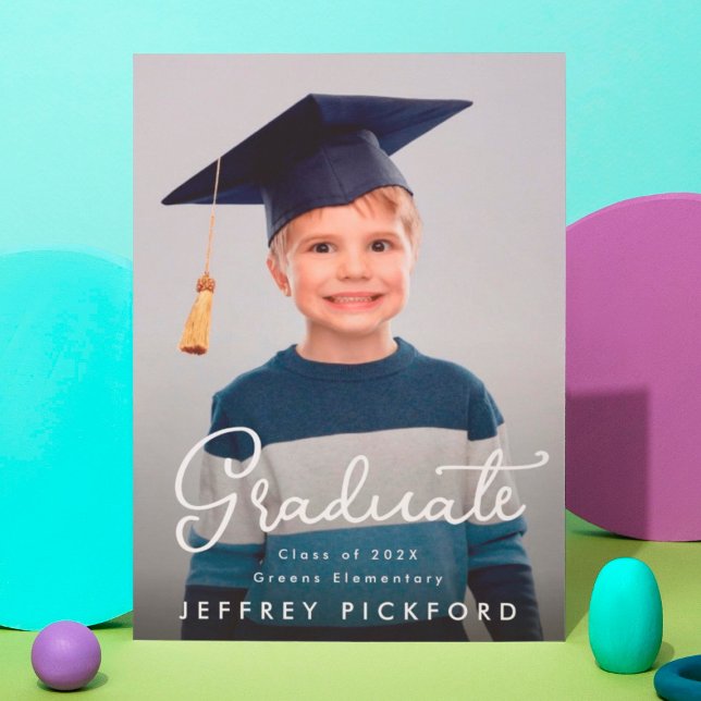 Congrats 5th Grade Elementary Photo Graduate Announcement (Creator Uploaded)