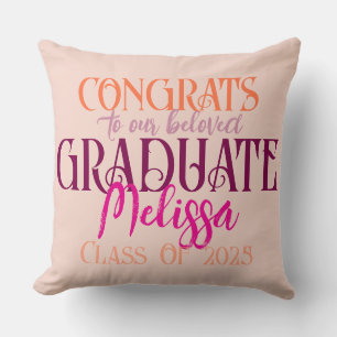 Congrats awesome Graduate gift for her Cushion