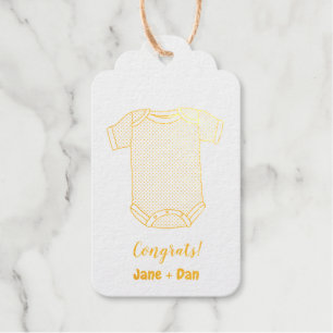 Congrats! (baby shower cloth) gift tags
