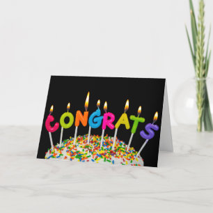 Congrats Candles Card