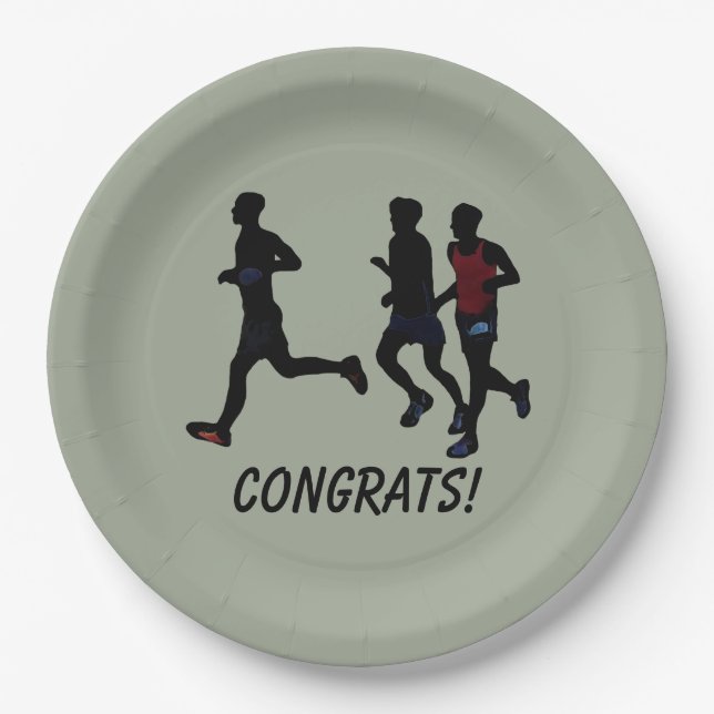 Congrats Celebrate the Run Custom Race Plates (Front)