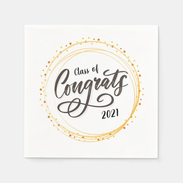Congrats Class of 2021 Napkin (Front)