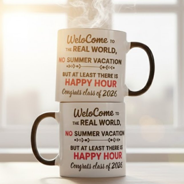 Congrats Class of 2026 Graduation Humour Gift Funn Mug (Creator Uploaded)