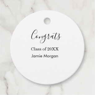 Congrats class of 20XX graduation name simple date Favour Tags