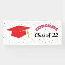 Congrats Class (RED) Banner