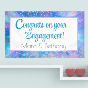 Congrats!! Colourful, Custom engagement Banner