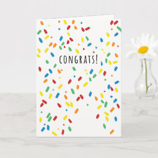 CONGRATS CONFETTI CARD