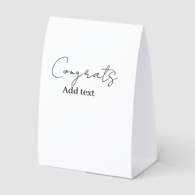 Congrats congratulations graduate name date  (Front)