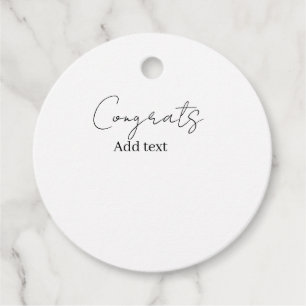Congrats congratulations graduate name date favour tags