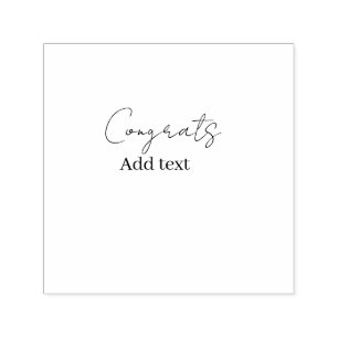 Congrats congratulations graduate name date self-inking stamp