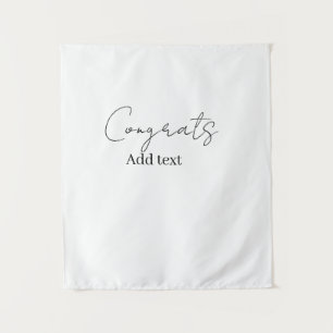 Congrats congratulations graduate name date tapestry