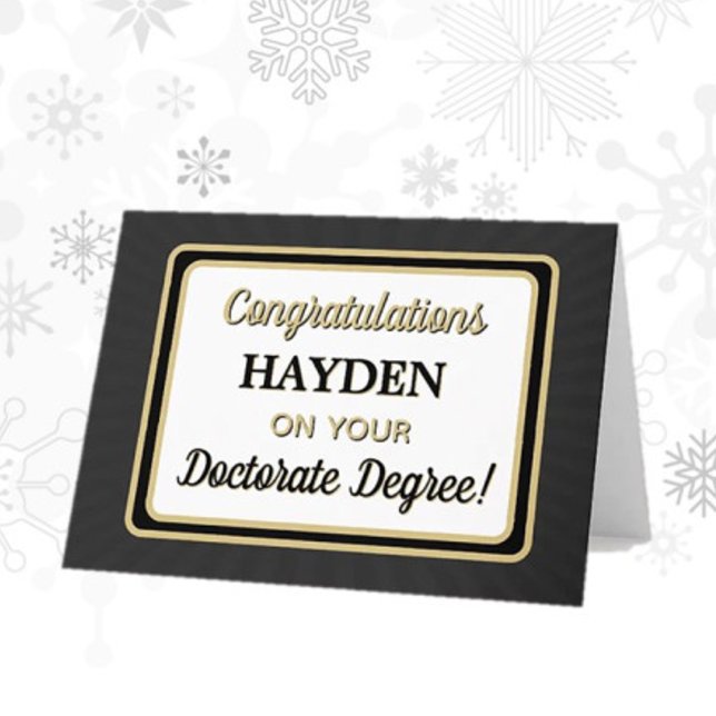 Congrats! Doctorate Degree Graduation card (Creator Uploaded)